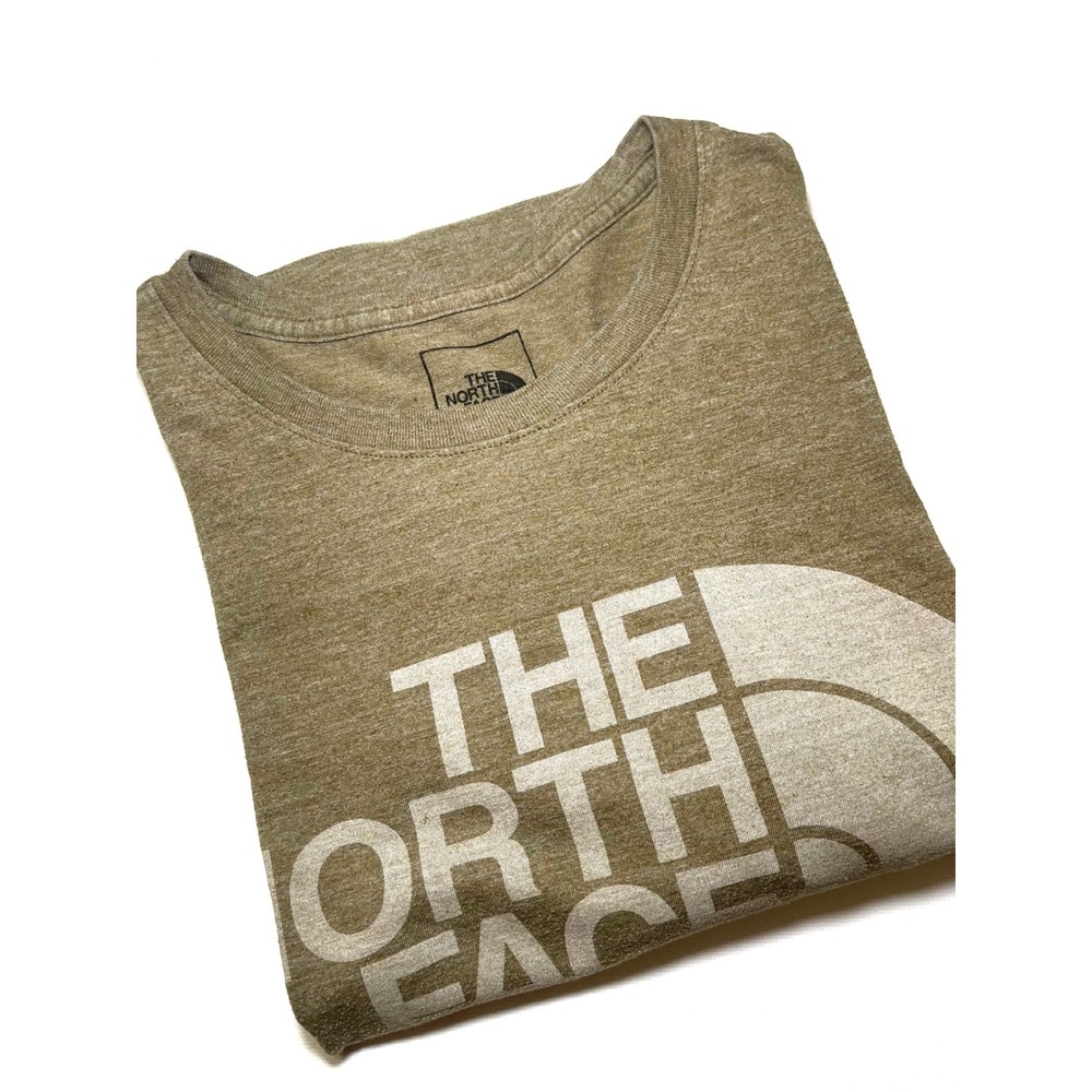 The North Face Mens XXL Green Heather Graphic Logo T-Shirt Short Sleeve Tee